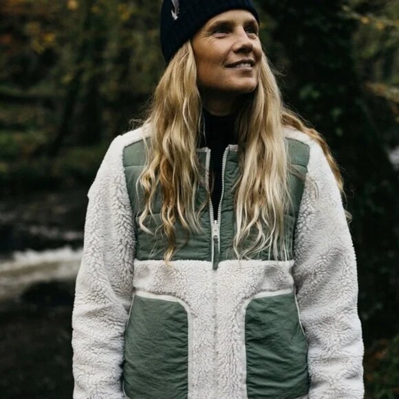 Finisterre Reversible Teddy Coat SZ UK 10 - Picture 1 of 9